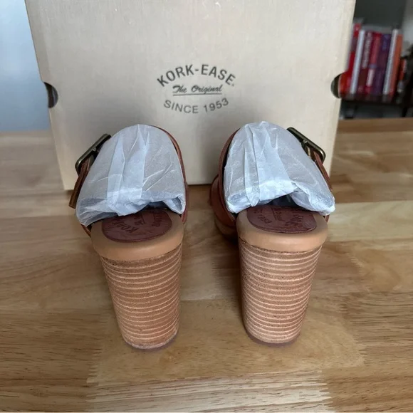 Kork Ease Women’s Hesperia Block Heel Slide Rust Apache Size 8M NIB - Picture 7 of 12